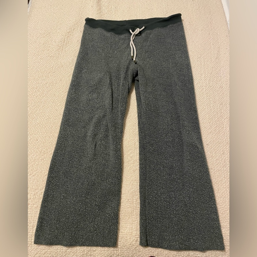 The Great Fleece Wide Leg Cropped Sweatpants